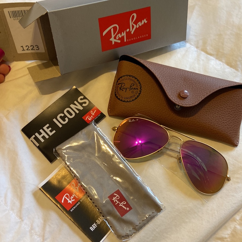 Ray Ban Aviator Magenta Flash Lenses